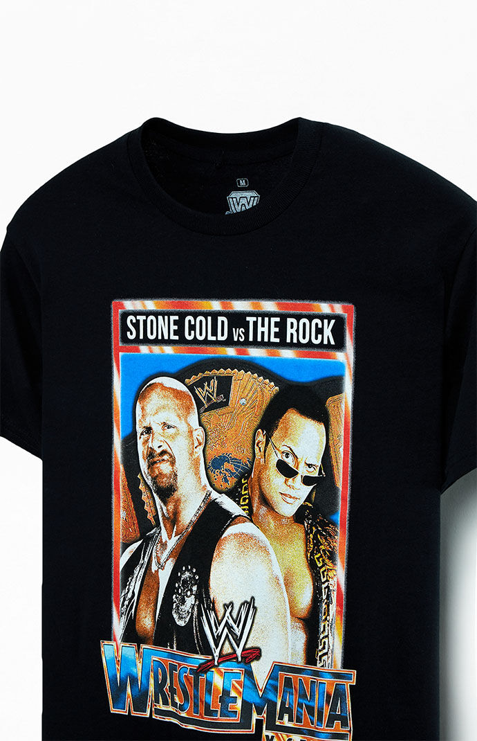 WWF Wrestlemania Stone Cold VS The Rock T Shirt PacSun