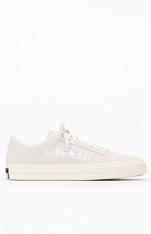 x White Sand&nbsp;Converse&nbsp;One Star Pro OX Shoes image number 1