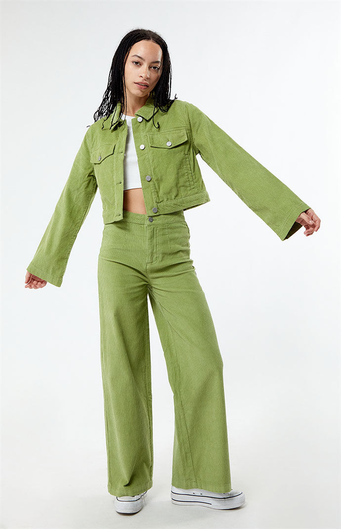 Roxy x Chloe Kim Cropped Corduroy Shacket | PacSun