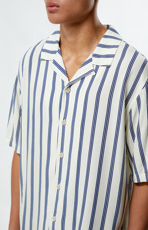 Terry Navy Viscose Camp Shirt image number 2