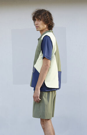 Nylon Color Block Vest image number 5