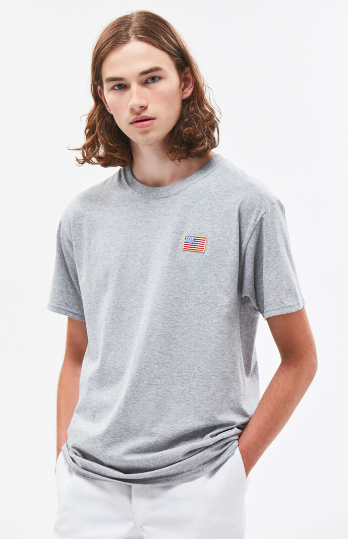 PacSun Embroidery Flag T-Shirt