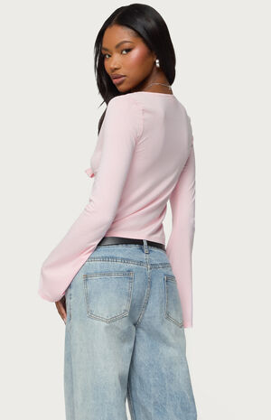 Scarlette Tie Front Top image number 3