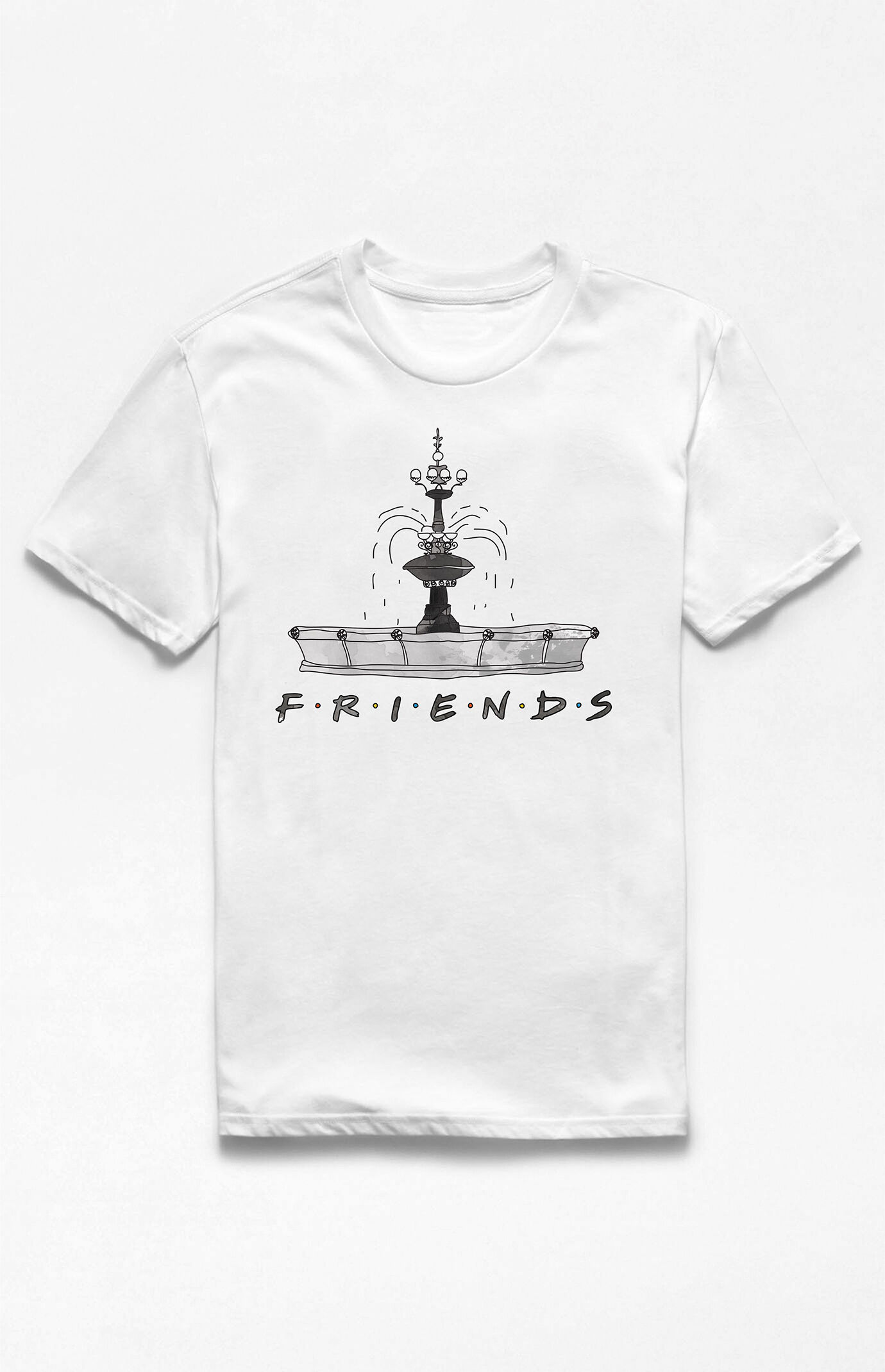 Friends Fountain Sketch T-Shirt