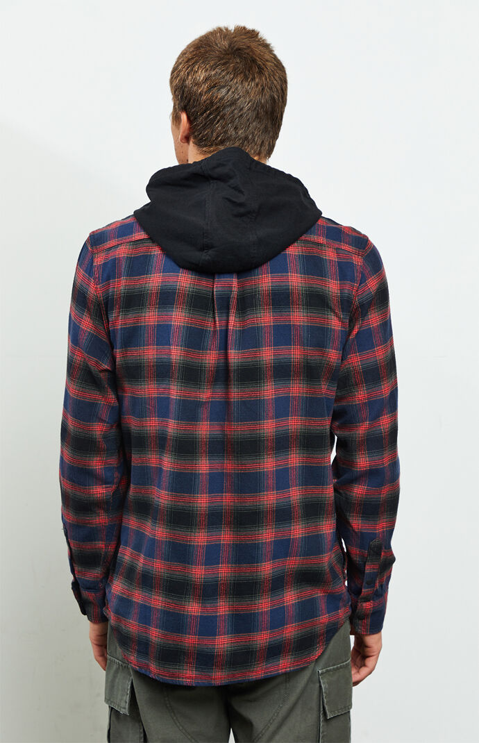 vans parkway hooded flannel