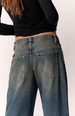 Sloane Low Rise Ultra Baggy Jeans Dark Blue Tint image number 5