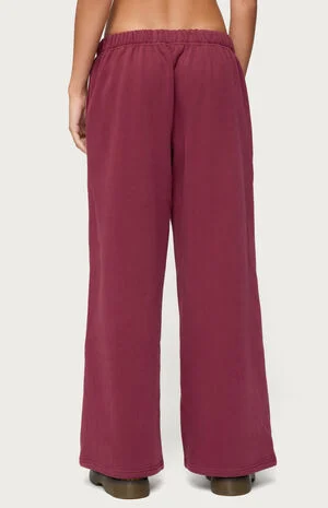 Basic Girl Wide Leg Edikted Sweatpants image number 3