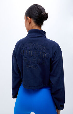Navy '70s Full Zip Fleece Jacket image number 2