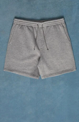 Fleece Grey Sweat Shorts image number 1