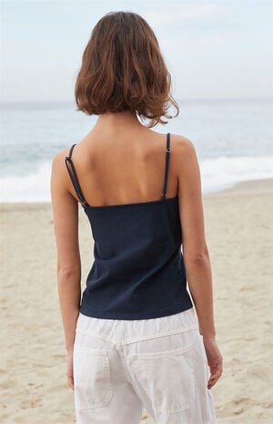 Navy Amara Tank Top image number 3