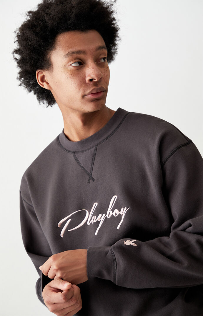 By PacSun Contrast Fleece Crew Neck Sweatshirt