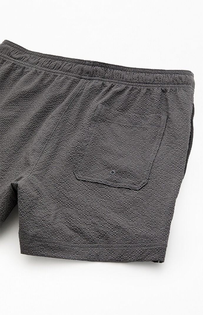 Pacsun Surf Club Seersucker 4.5" Swim Trunks