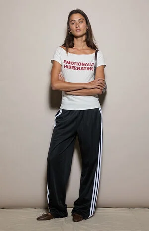 Emotionally Hibernating Off-The-Shoulder T-Shirt image number 1