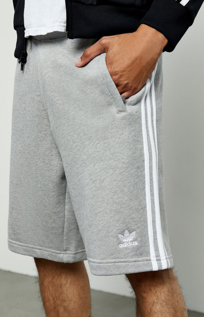 Heather Grey 3-Stripes Active Shorts