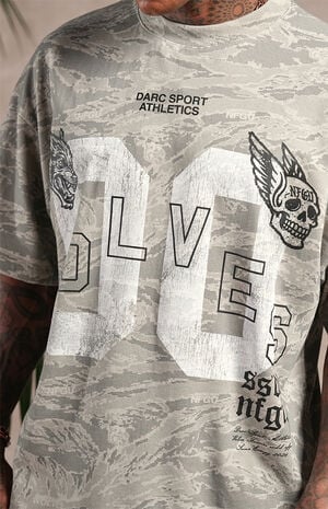 00 Camo Premium Oversized T-Shirt image number 5