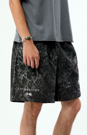 Thorns Camo Baggy Fleece Sweat Shorts image number 2