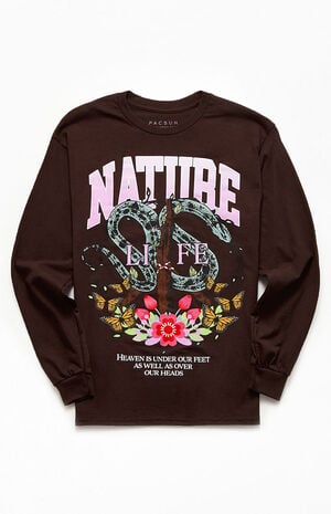 Nature Is Life Long Sleeve T-Shirt image number 1