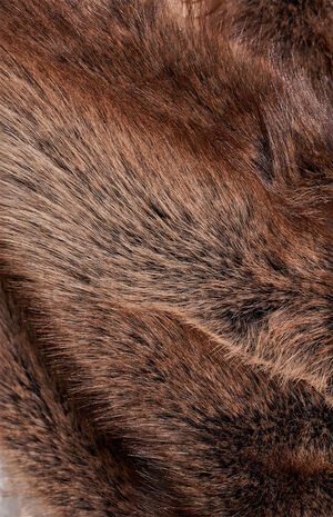Brown Starlet Faux Fur Scarf image number 5