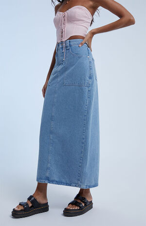 Carpenter Maxi Skirt image number 2