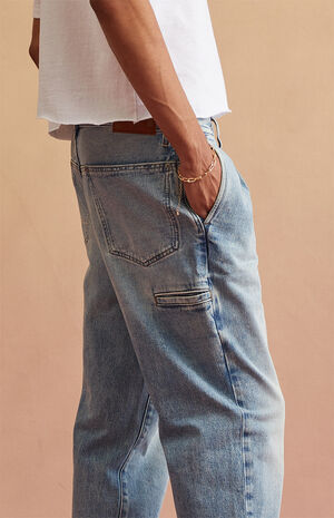 Light Blue Trouser Baggy Jeans image number 5