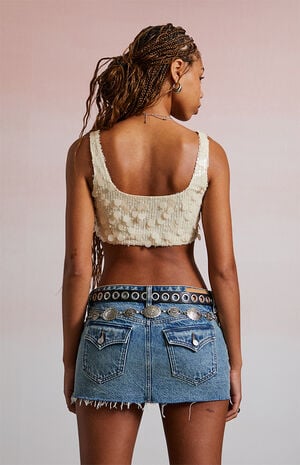 Tatianna Sequin Micro Tank Top image number 4