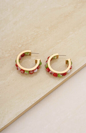 Merry & Bright Beaded Earrings image number 2