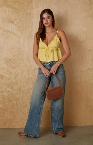 Evie Tie Front Babydoll Top image number 5