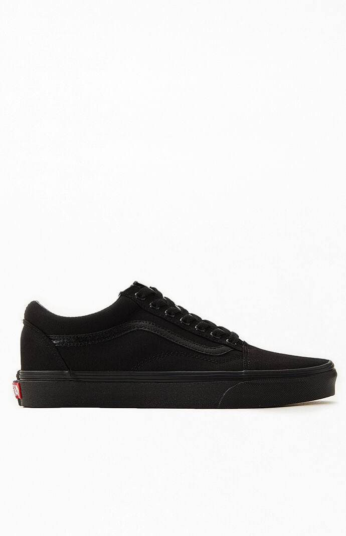 black monochrome vans