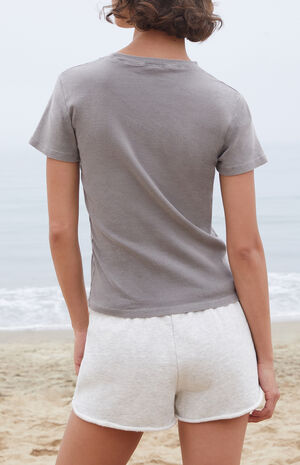 Silver USA Sweat Shorts image number 4