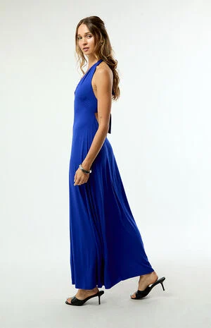 Alexa Halter Midi Dress image number 4