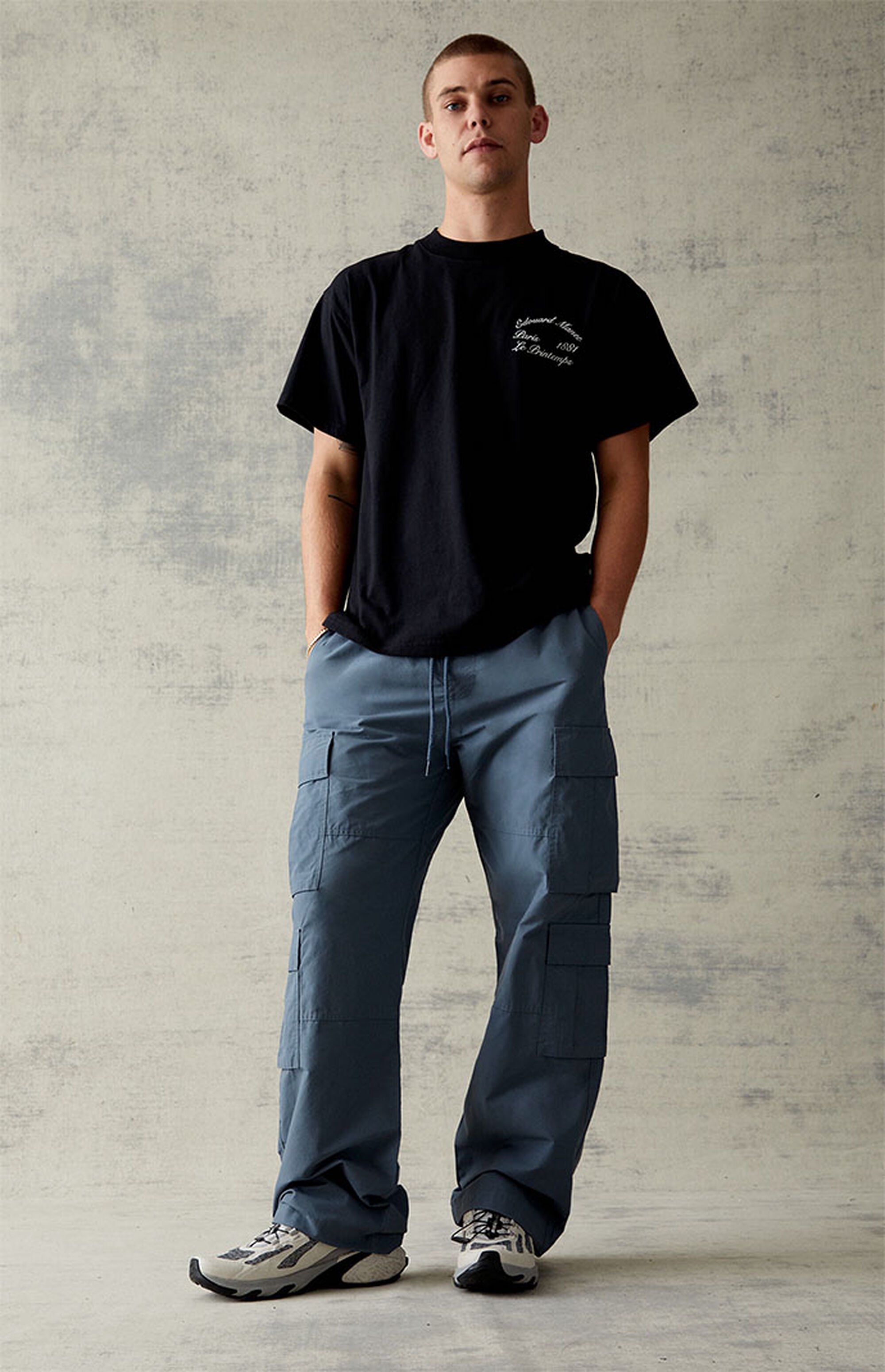 PacSun Blue Baggy Cargo Pants PacSun