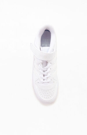 Kids White Forum Low Shoes image number 5