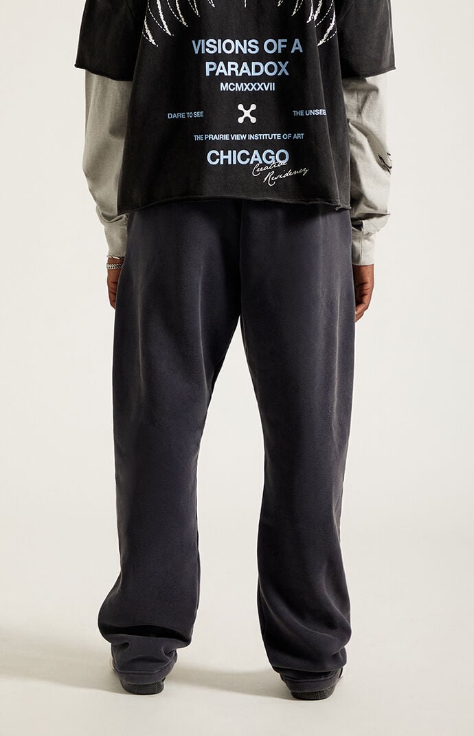 Pacsun Visions Of A Paradox Fleece Baggy Sweatpants