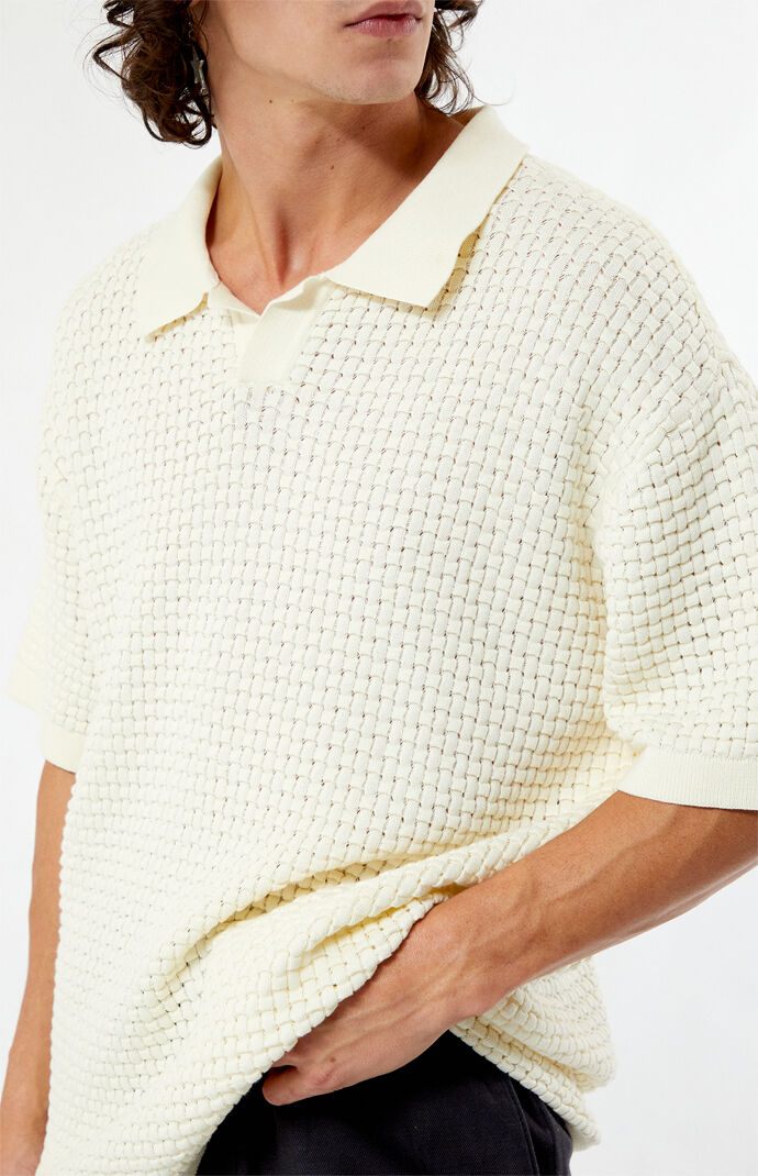 トップス second layer 23ss s/s open knit polo second layer 23ss s/s open knit polo - メルカリ