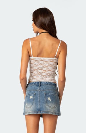 Eira Sheer Lace Tank Top image number 3