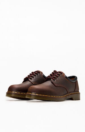 Dark Brown 8053 Crazy Horse Leather Shoes image number 2