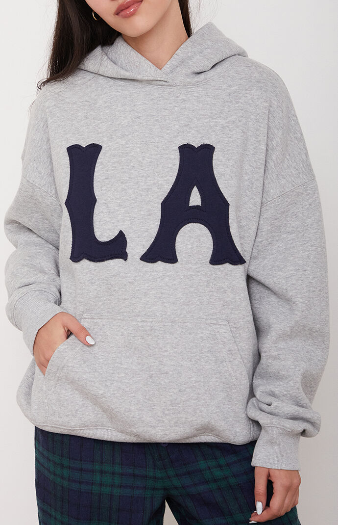 Pacsun Women s La Hoodie in Heather Grey Size Medium