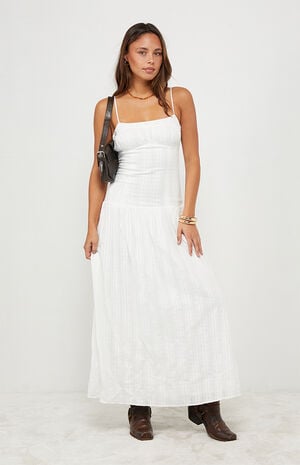 Ava Linen Bustier Maxi Dress image number 1