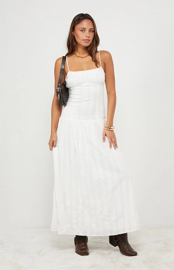 chinese dress ladies Sunset Sips Halter Plisse Maxi Dress – VICI main image 0