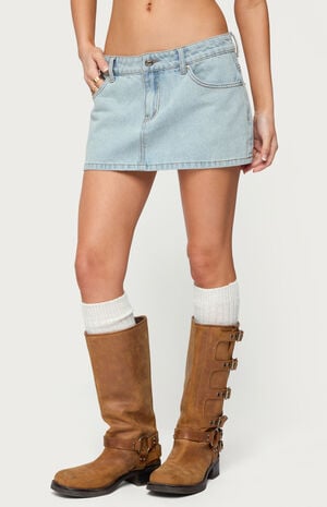 Petite Chiara Denim Micro Skirt image number 2