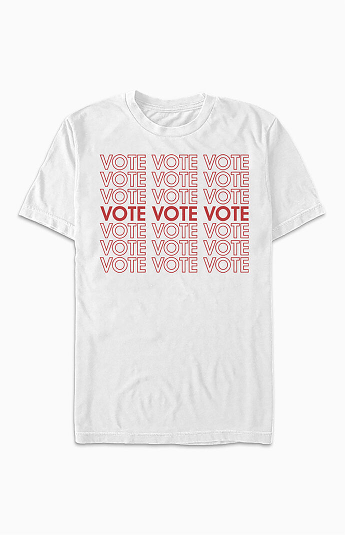 Stacked Vote Shirt Sleeve T-Shirt
