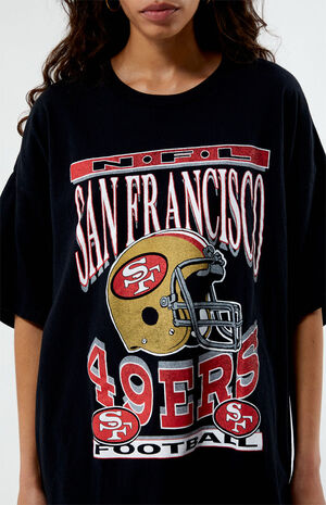 San Francisco 49ers Helmet Oversized T-Shirt Dress image number 2