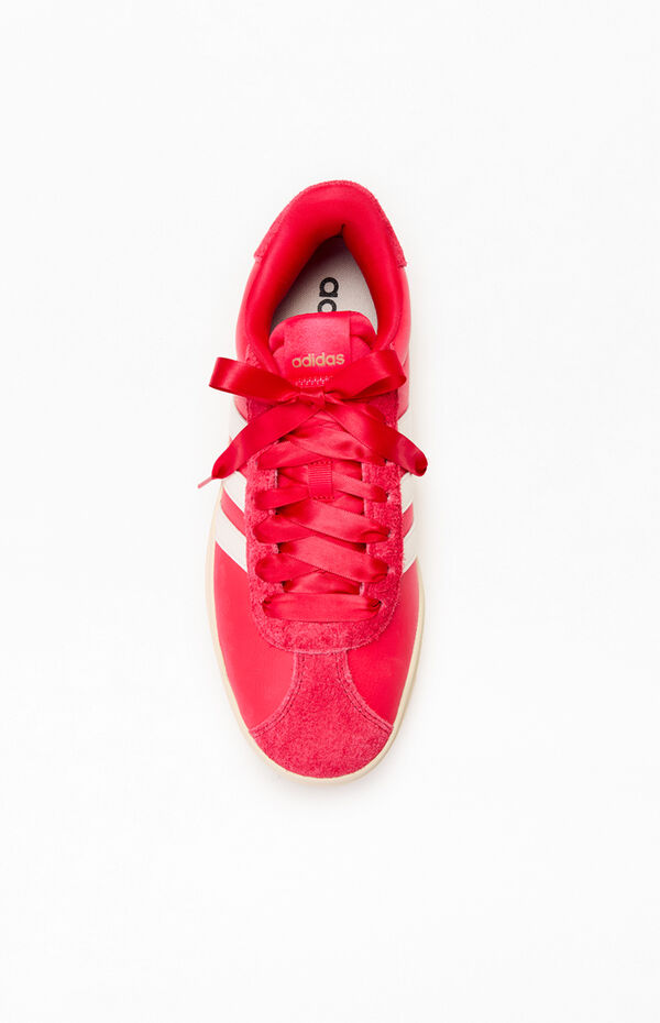 adidas Women's Red VL Court Bold Sneakers | Pacsun