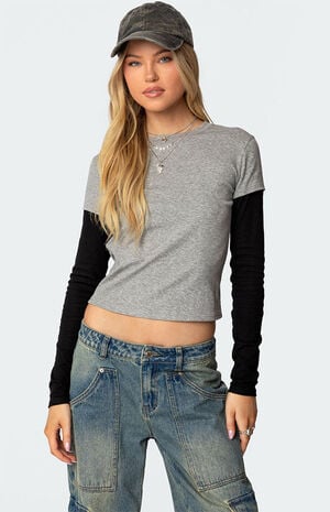 Lucine Layered Long Sleeve T-Shirt image number 1