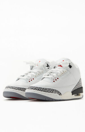 3 Retro White Cement Reimagined Shoes image number 2