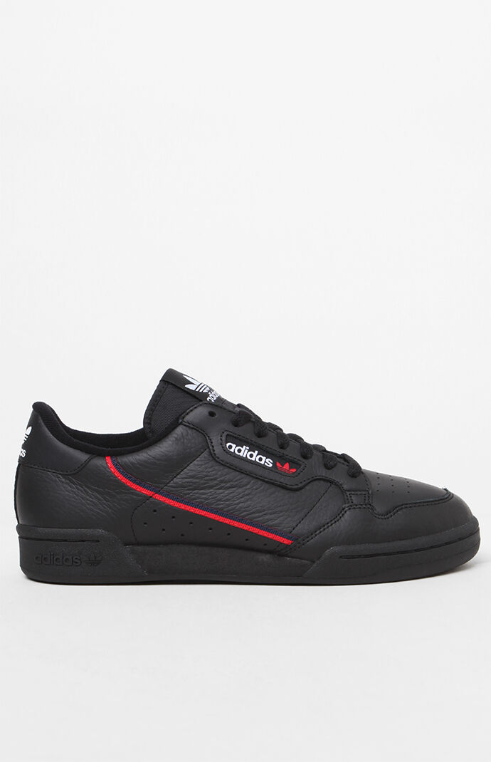 adidas Continental 80 Black Red Shoes PacSun PacSun