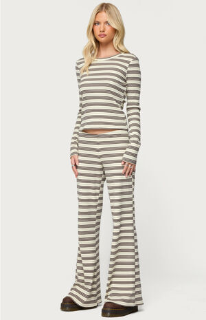 Avalie Striped Ribbed Pants image number 4