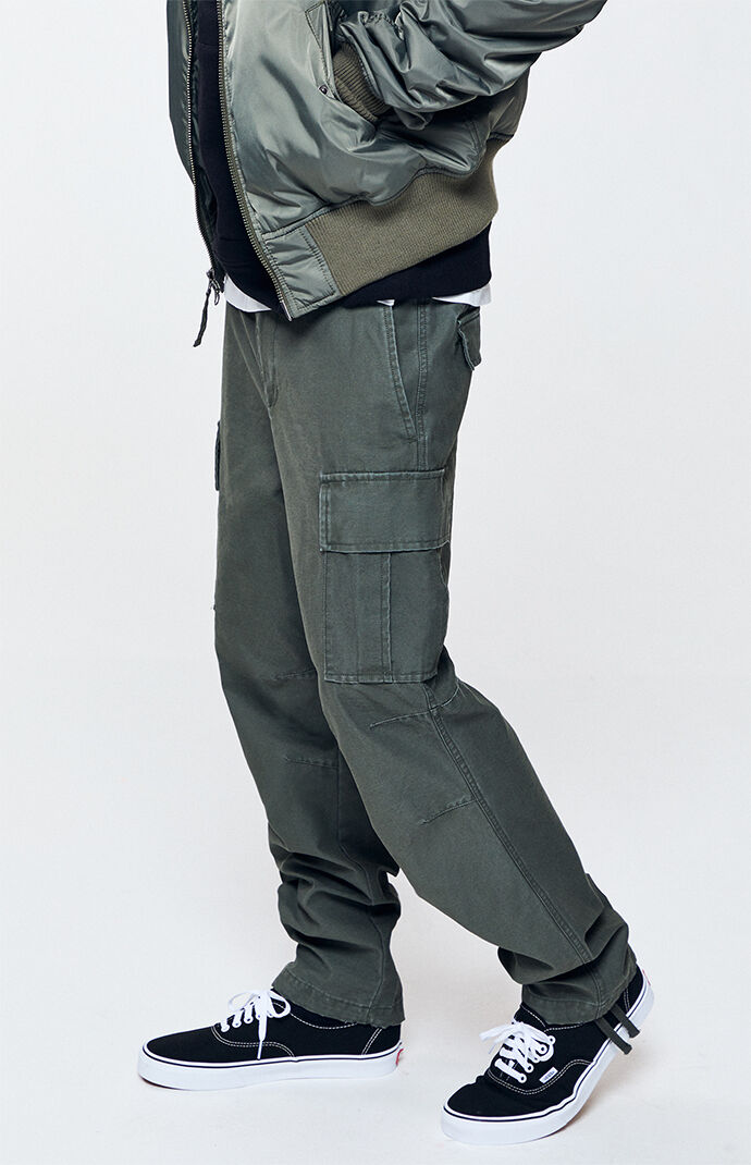 pacsun olive cargo pants
