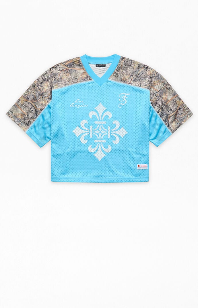 FUTURE SAINT Cropped Mesh Short Sleeve Jersey