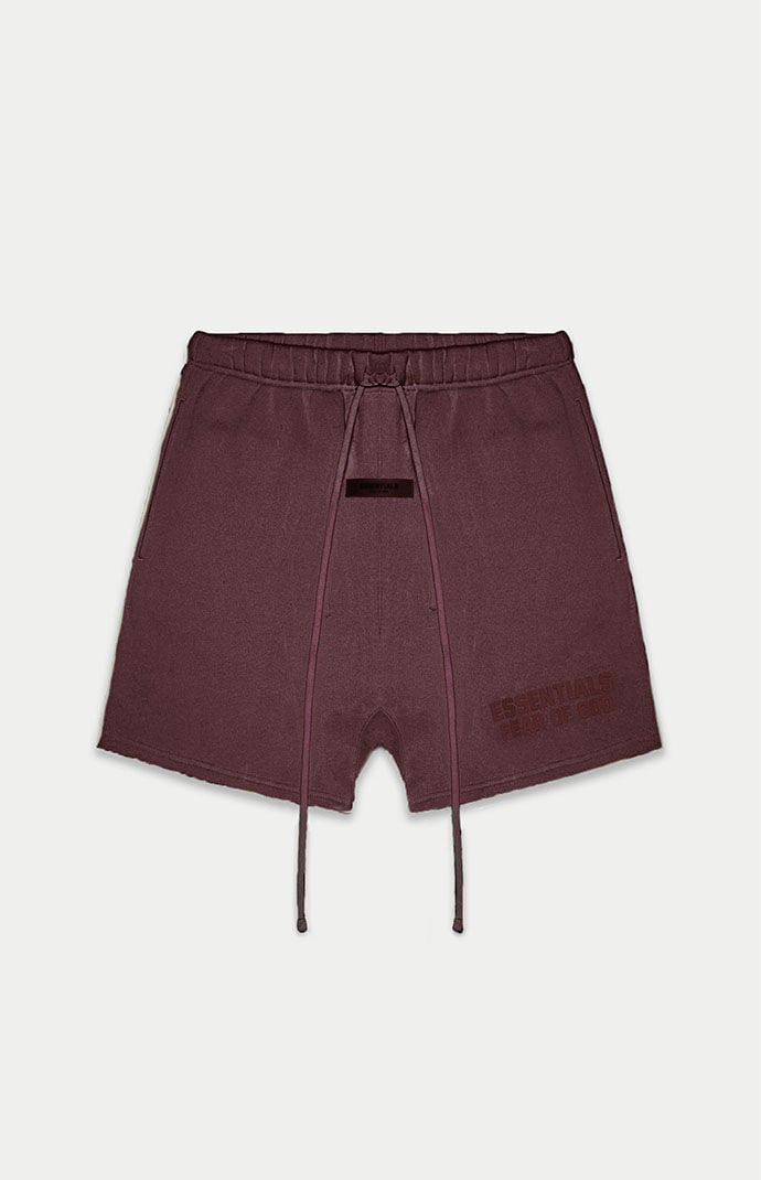 Fear of God Essentials Plum Sweat Shorts | PacSun